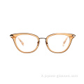 CAT EYE TRENDY FASHY DESIGN Full Rim Acetate Optical Frame